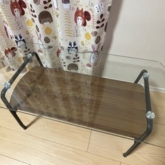 ニトリ センターテーブル　ガラステーブル
