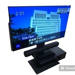 【美品一点もの❗️】4K 有機EL テレビ BRAVIA SONY 2021年製 XRJ-65A90J テレビスタンド EQUALS WALL V3 LOW TYPE ブラビア 65V型の画像