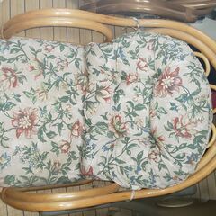 ラタン家具　藤　座椅子　チェア　２脚