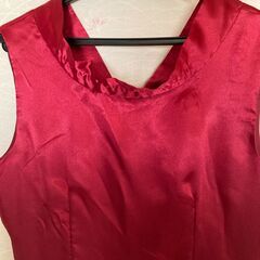 ドレス　レッド　160㎝　発表会用の画像