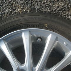 軽自動車スタッドレス YOKOHAMAアイスガードiG50PLUS 155/65R14☆ダイハツ純正アルミホイール！ の画像