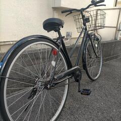 神戸市西区より お話し早い方へ②自転車 27インチ  綺麗ですが前多分パンクです。ライト切替上部付きの画像
