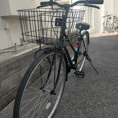 神戸市西区より お話し早い方へ②自転車 27インチ  綺麗ですが前多分パンクです。ライト切替上部付きの画像