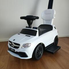 ■乗用玩具 メルセデスベンツ AMG GLE63 押手付（ホワイ...