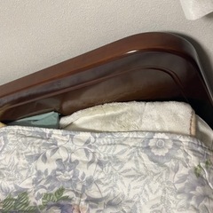 【取引中】ダブルベッド　マットレス付きの画像