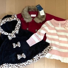 子供用品 女の子 新品未使用 90サイズ 95サイズ ポンチョ ...