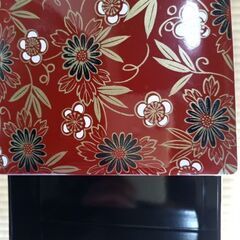 赤色3段の重箱です。の画像