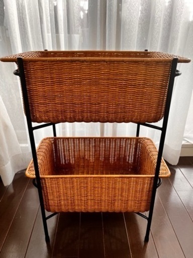 IDEE】WALLABY BASKET STAND Black IDEE WALLABY BASKET STAND Black