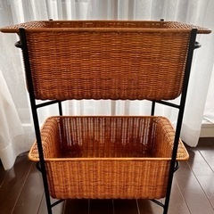 IDEE  WALLABY BASKET STAND Black イデー　ワラビー