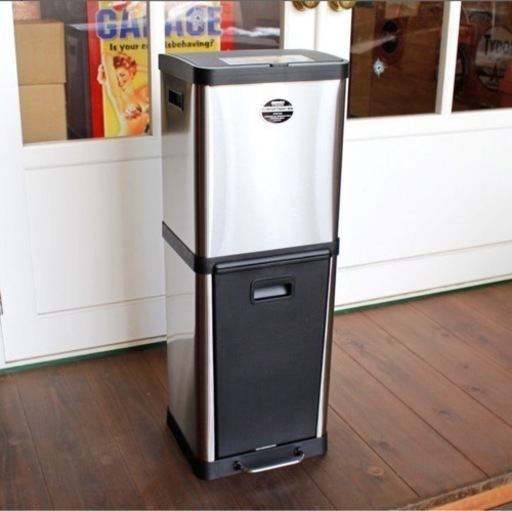 DULTON ゴミ箱 分別 ペダル式 スリム ダルトン 2コンパートメントビン