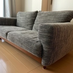 2人掛けソファ　グレー