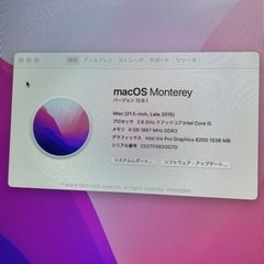 iMac 21.5-inch late2015 1TB 箱あり　...
