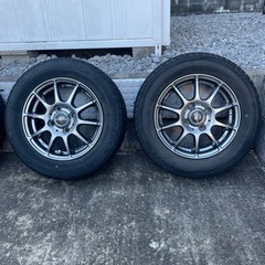 中古タイヤアルミホイールセット、エブリーワゴンにて使用の画像