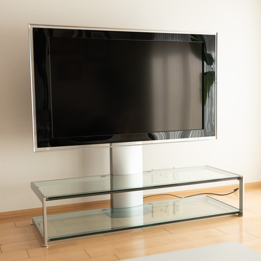 【引渡し日時決定】SONYソニー BRAVIAブラビア 52型液晶テレビ ＆ ガラス製フロアスタンドセット