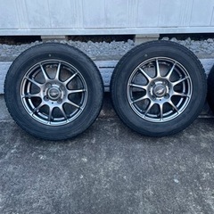 中古タイヤアルミホイールセット、エブリーワゴンにて使用