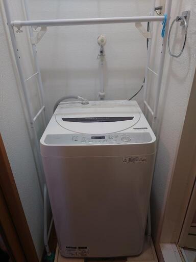 洗濯機＋ラック（引き取りに来て頂ける方限定）