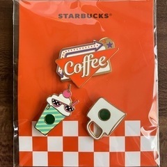 スタバ　コーヒーダイナーピンバッチセット