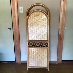 衝立　間切り　パーテーション　和風衝立　民芸家具　オブジェ　昭和の画像