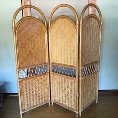 衝立　間切り　パーテーション　和風衝立　民芸家具　オブジェ　昭和