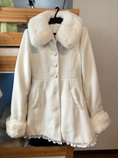 NOEMIE-お嬢さん2wayワッフルステンカラーコート(値下げ可能)