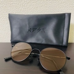 ADSR ブラウン サングラス 丸型レンズ