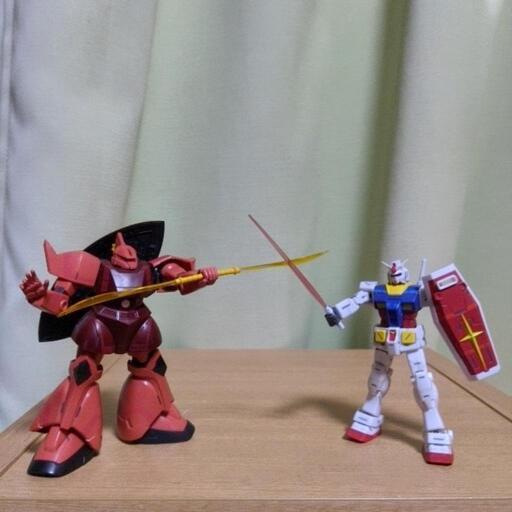 ハイコンプリート　シャ―ゲルググ＆ガンダム