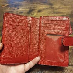 COACH 赤い財布の画像