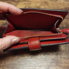 COACH 赤い財布の画像