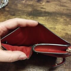 COACH 赤い財布の画像