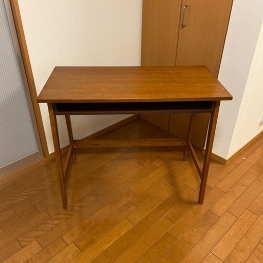 オーク材 作業用デスク
