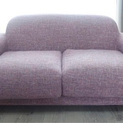 Francfranc NUVOLA ラブソファ ピンク 2~3人がけの画像