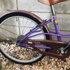 自転車、トイザらスオリジナル、レジオ、パープル、紫色、ドット柄、２２インチの画像