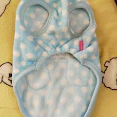 犬服 ドッグウェア 冬服 タンクトップ フリース生地 ドット柄 4号サイズの画像