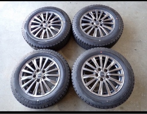 夏にも使える　【195/65R16】60系 現行プリウスに ダンロップ 中古スタッドレスアルミセット ●16×6.5J 114.3/5H ET38●