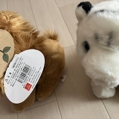 未使用　ホワイトタイガー　ライオン　ぬいぐるみ　セットの画像