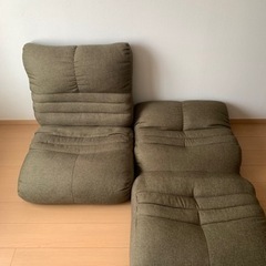 ニトリ　1人かけソファー　2セット　の画像