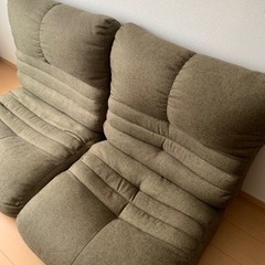 ニトリ　1人かけソファー　2セット　の画像