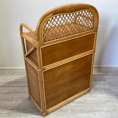 ラタン/チェスト/タンス/籐家具/引出し収納/4段5杯/洋服ダンス/箪笥/アジア/インドネシア/E0CZ0107の画像