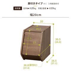 スタックボックス 扉付き 4個セットの画像