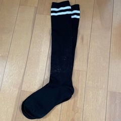 黒ハイソックス　2足　未使用の画像