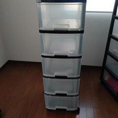 クリア収納棚多少汚れあり。（1）の画像