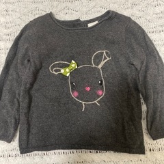 H&M うさぎニット80