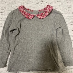 GAP花柄襟ｶｯﾄｿｰ18m-24m