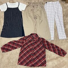 150　女の子用　カットソー　ズボン　パーカー　カーディガン　ブラウス　ワイドパンツ　ワンピース　など、、１５０サイズの画像