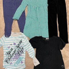 150　女の子用　カットソー　ズボン　パーカー　カーディガン　ブラウス　ワイドパンツ　ワンピース　など、、１５０サイズの画像