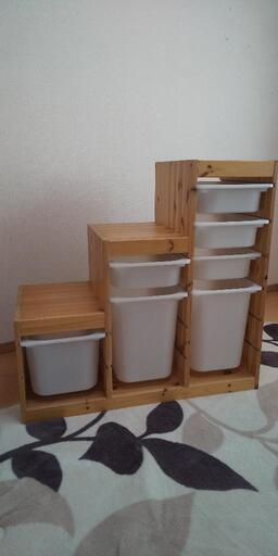 おもちゃ収納 ikea トロファスト ボックス付き
