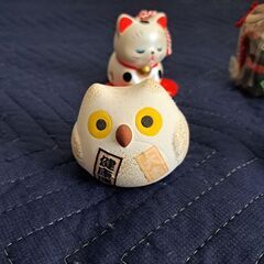 干支と縁起物の置物4個セットの画像