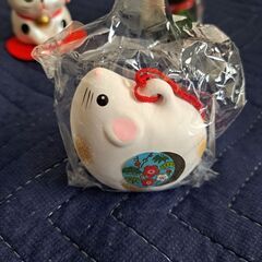 干支と縁起物の置物4個セットの画像