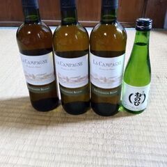 ワイン3本（原産国フランス）プラス日本酒1本