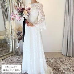【4点セット】ウェディングドレス、ベール、ドレス用ハンガー、ドレス用カバー